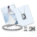 Schicksal Schmuck Kristall von Swarovski Schnecken Set Armband Anhänger und Ohrringe